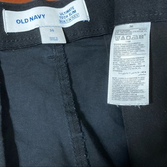 OLD NAVY Ultimate Tech Built in Flex Slim Fit Shorts Navy Blue Mens Size 36 - Picture 11 of 12